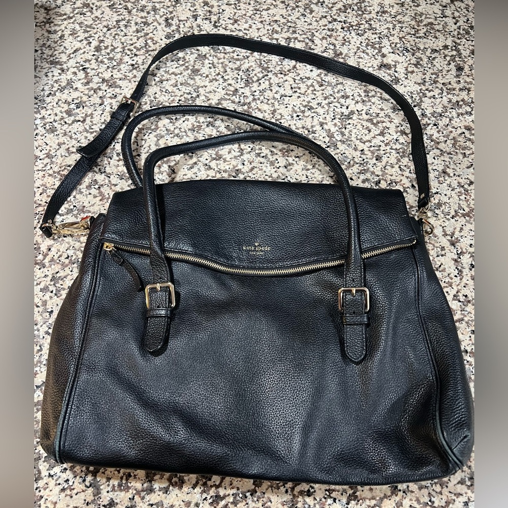 Kate Spade NY Brighton Park Pebble Leather Travel Weekender Leslie